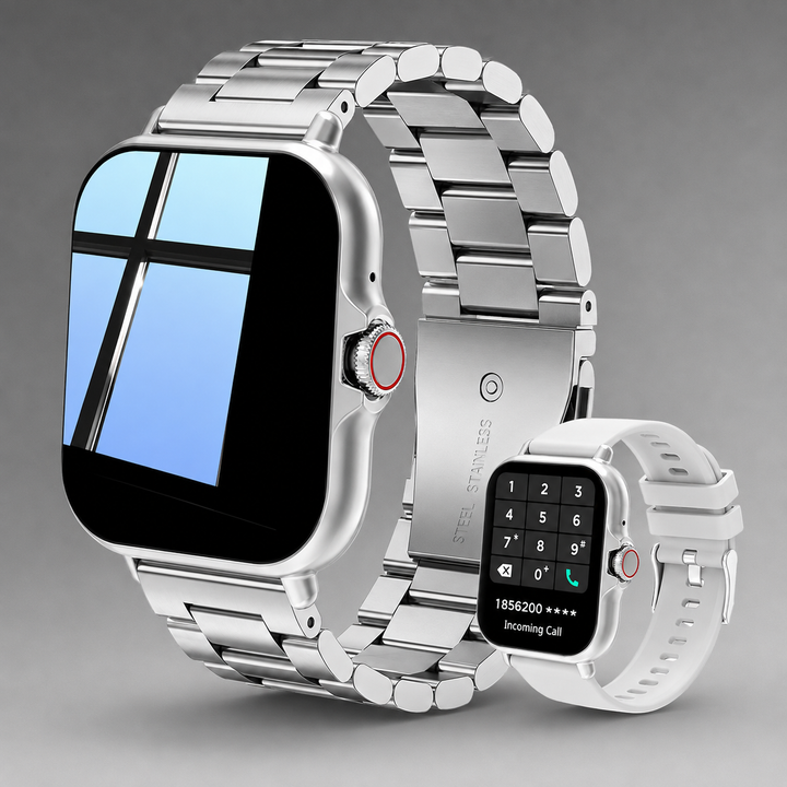 Men's Smartwatch with Dual Display & Call Function - Business Style