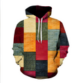 Men's 3D Checkered Hoodie - Streetwear Casual