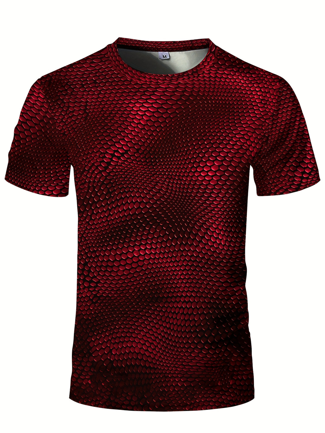 Men's 3D Geometric T-Shirt - Stretch Sport Top