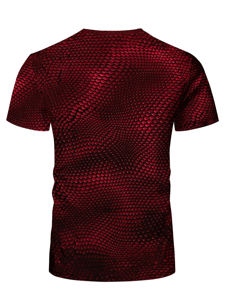Men's 3D Geometric T-Shirt - Stretch Sport Top