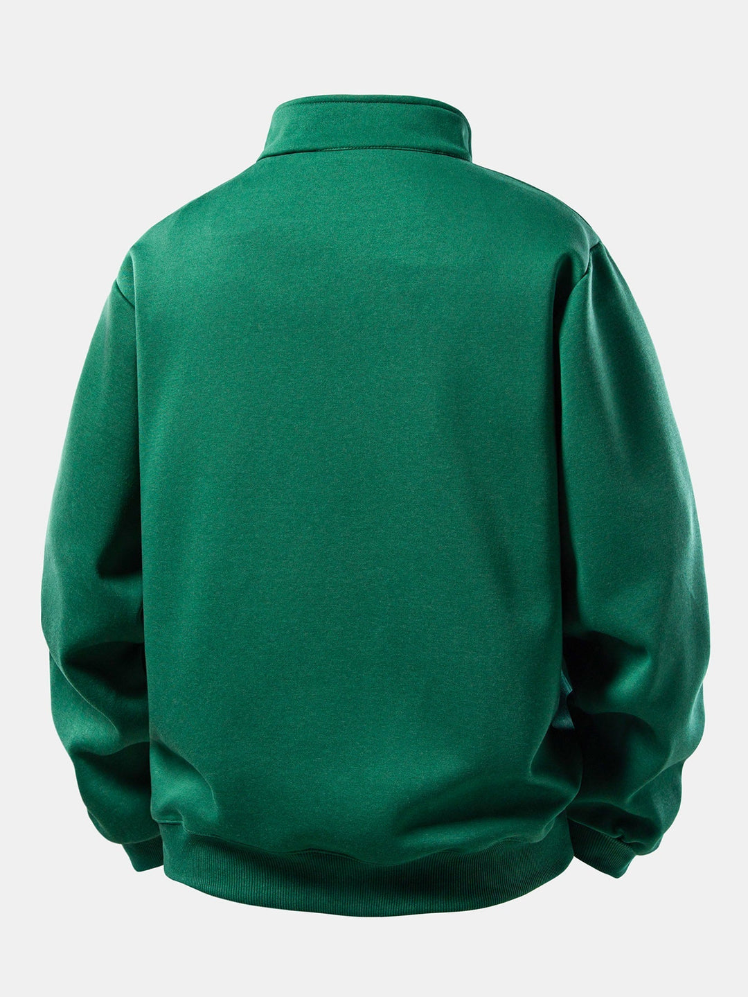 Men's American Flag Quarter Zip Sweatshirt – Relaxed Fit Stand Collar