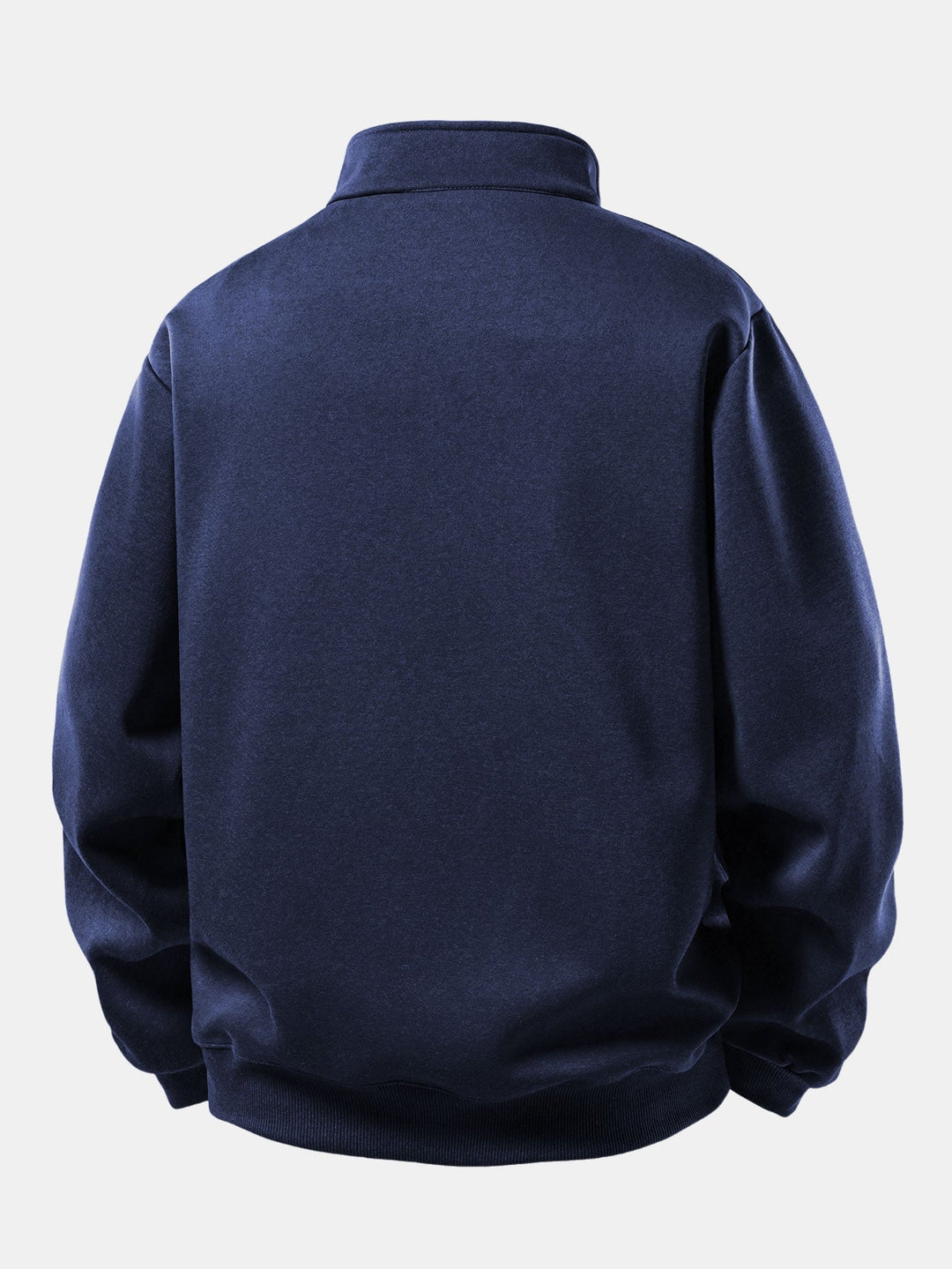 Men's American Flag Quarter Zip Sweatshirt – Relaxed Fit Stand Collar