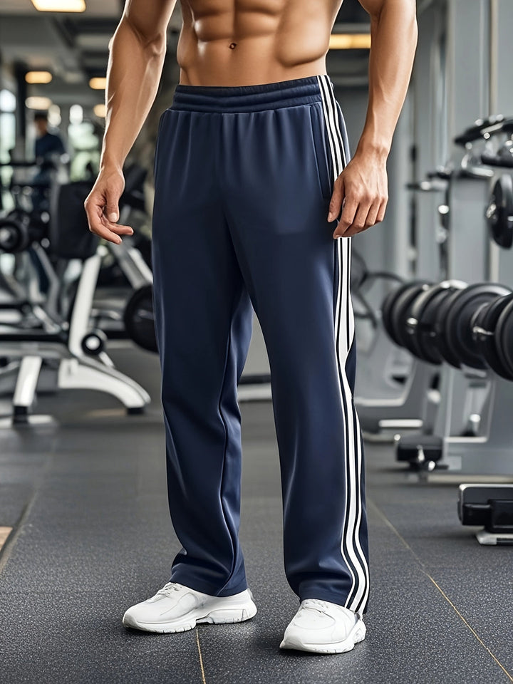 Men's Athletic Shorts - Breathable Drawstring Training Shorts - Blue