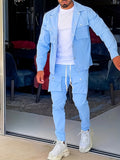 Men's Blazer & Sport Pants Set - Modern Relaxed Fit