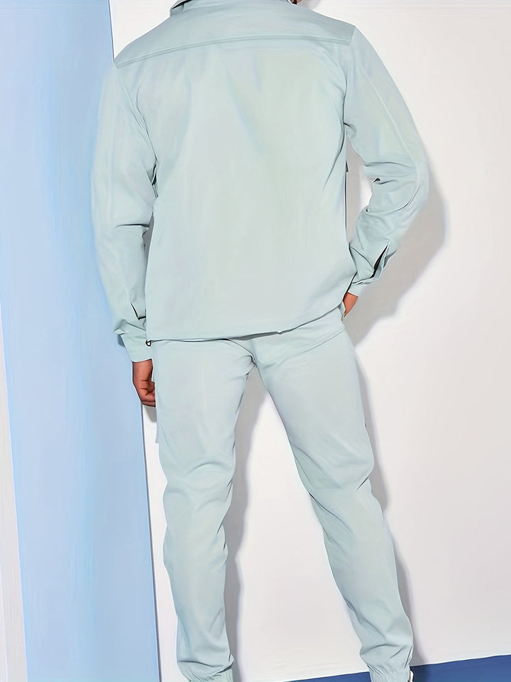 Men's Blazer & Sport Pants Set - Modern Relaxed Fit