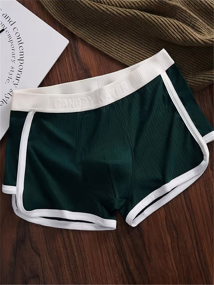 Men's Boxer Briefs 3-Pack - Breathable Stretch Polyester