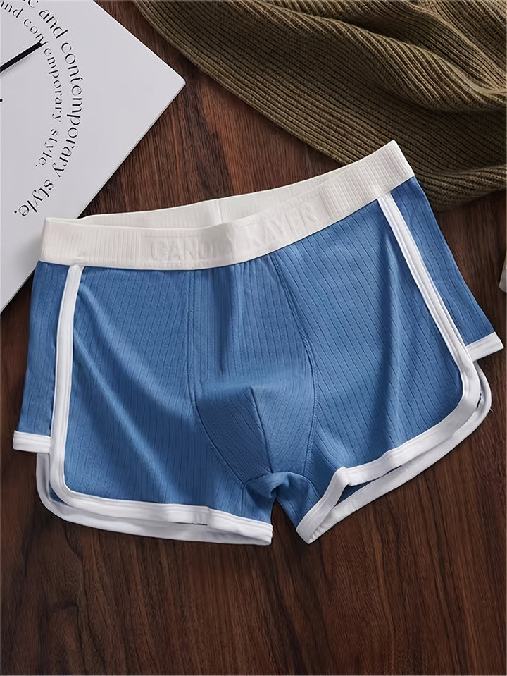 Men's Boxer Briefs 3-Pack - Breathable Stretch Polyester
