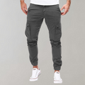 Men's Cargo Pants - Elastic Waist Comfort Work Trousers