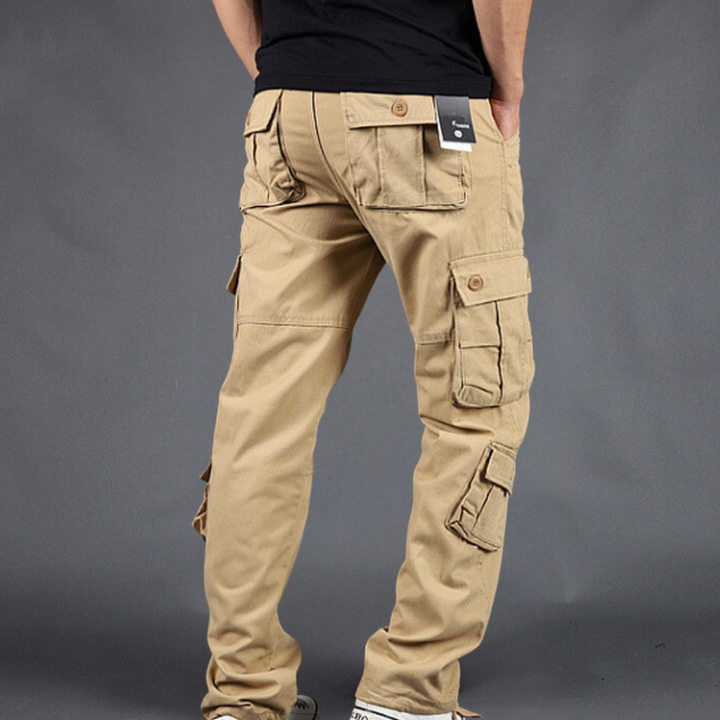 Men's Cargo Pants - Straight Fit Utility Work Trousers
