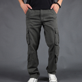 Men's Cargo Pants - Straight Fit Utility Work Trousers