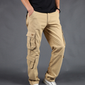 Men's Cargo Pants - Straight Fit Utility Work Trousers