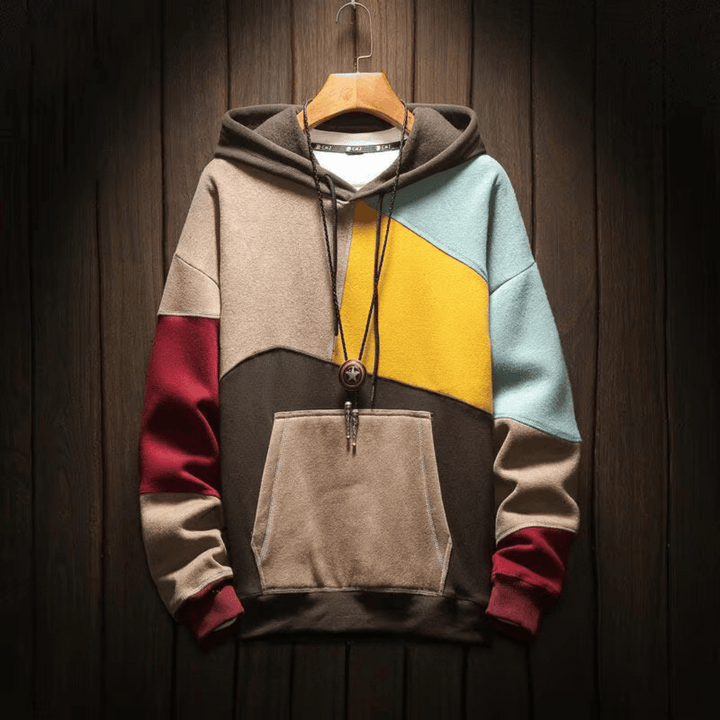 Men's Casual Hoodie with Comfortable Fit - Modern Style - Autumn Tone