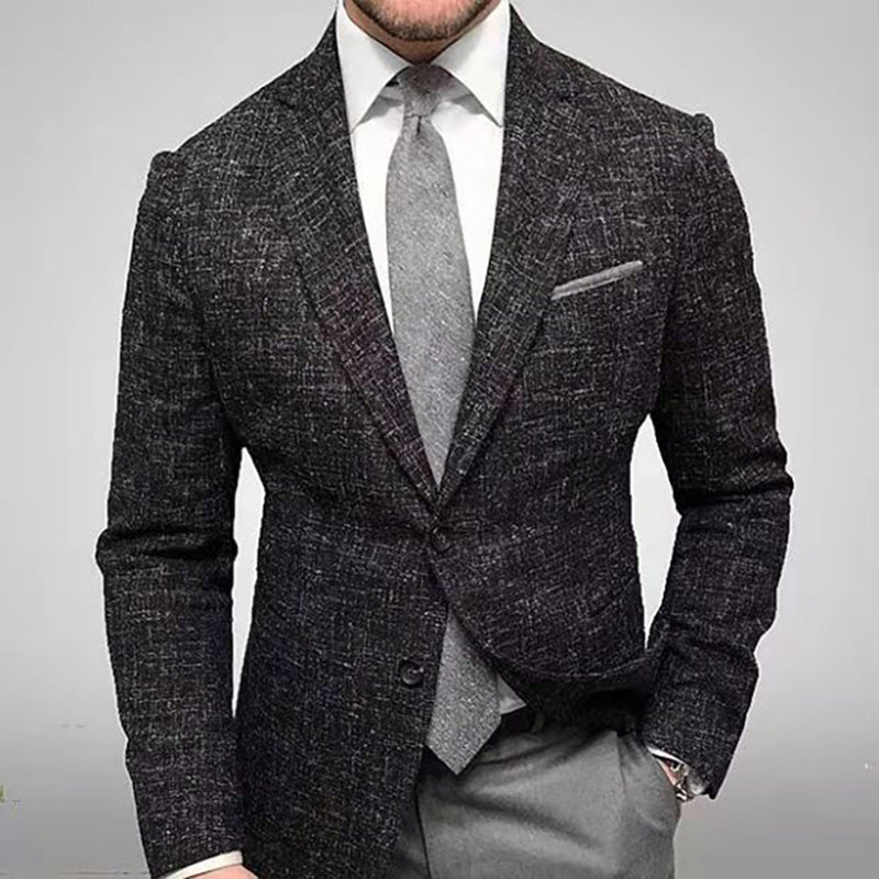 Men's Classic Blazer - Timeless Style & Comfortable Fit - Black