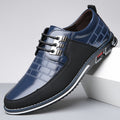 Men's Classic PU Leather Lace-Up Shoes - Versatile Comfort