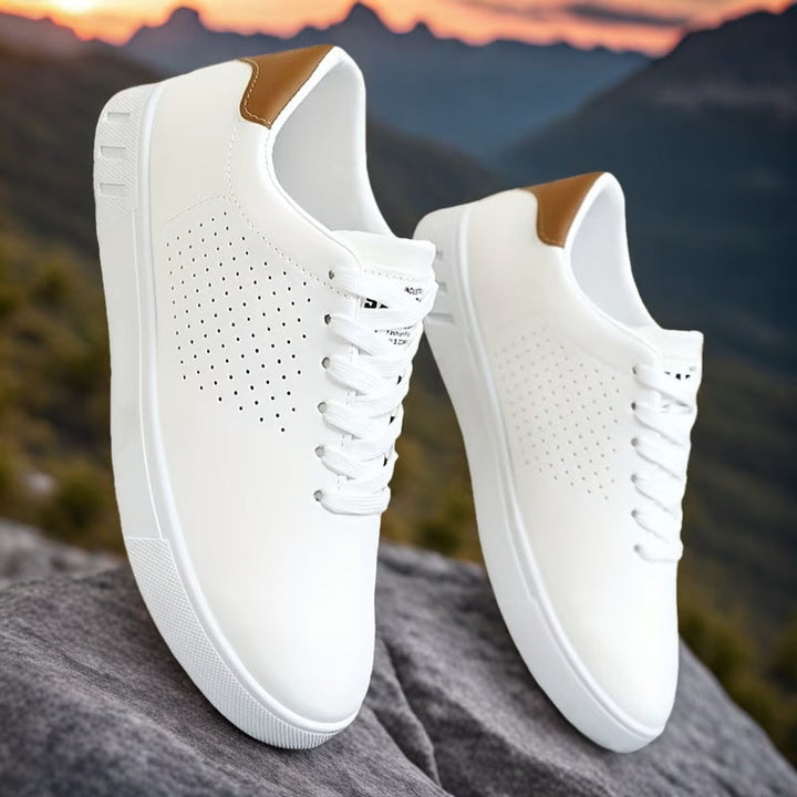 Men's Clean Low-Top Sneakers - White