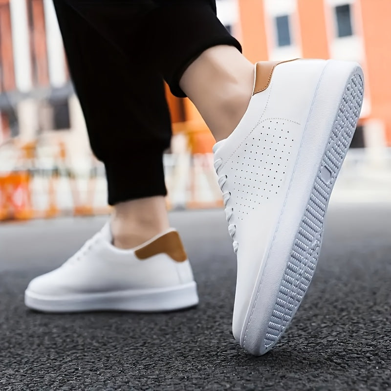 Men's Clean Low-Top Sneakers - White