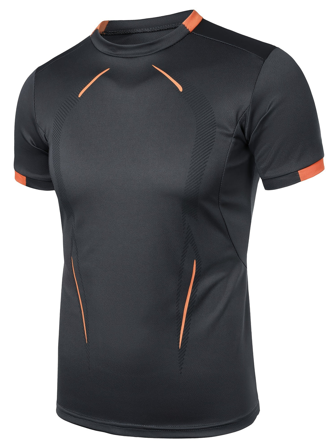 Men's Color Block Athletic Shirt - Quick Dry Slim Fit