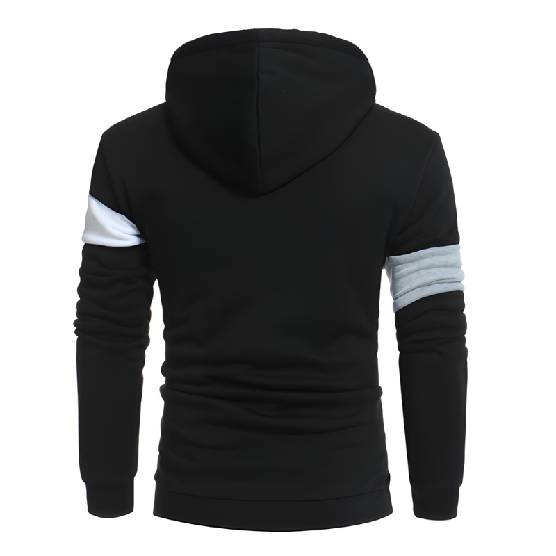 Men's Colorblock Hoodie Sweater - Warm Casual Streetwear
