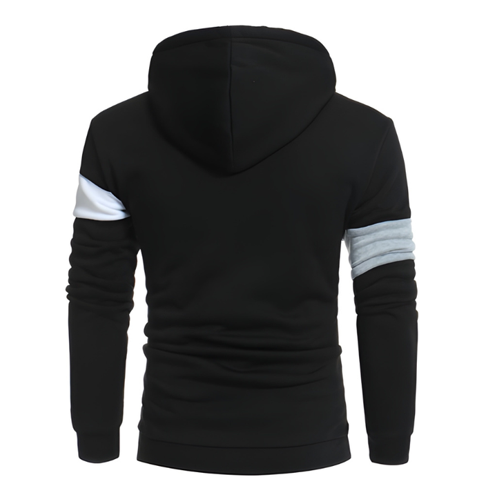 Men's Colorblock Hoodie Sweater - Warm Casual Streetwear