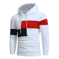 Men's Colorblock Hoodie Sweater - Warm Casual Streetwear