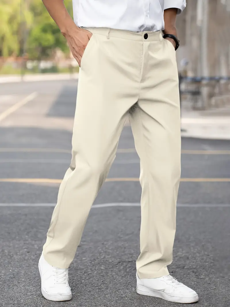 Men's Comfort Fit Casual Chinos - Versatile Everyday Pants