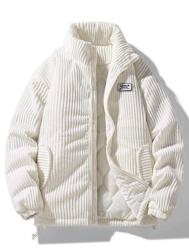 Men's Corduroy Jacket - Modern Tailored Fit - White