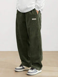 Men's Corduroy Pants - Loose-Fit Straight Leg
