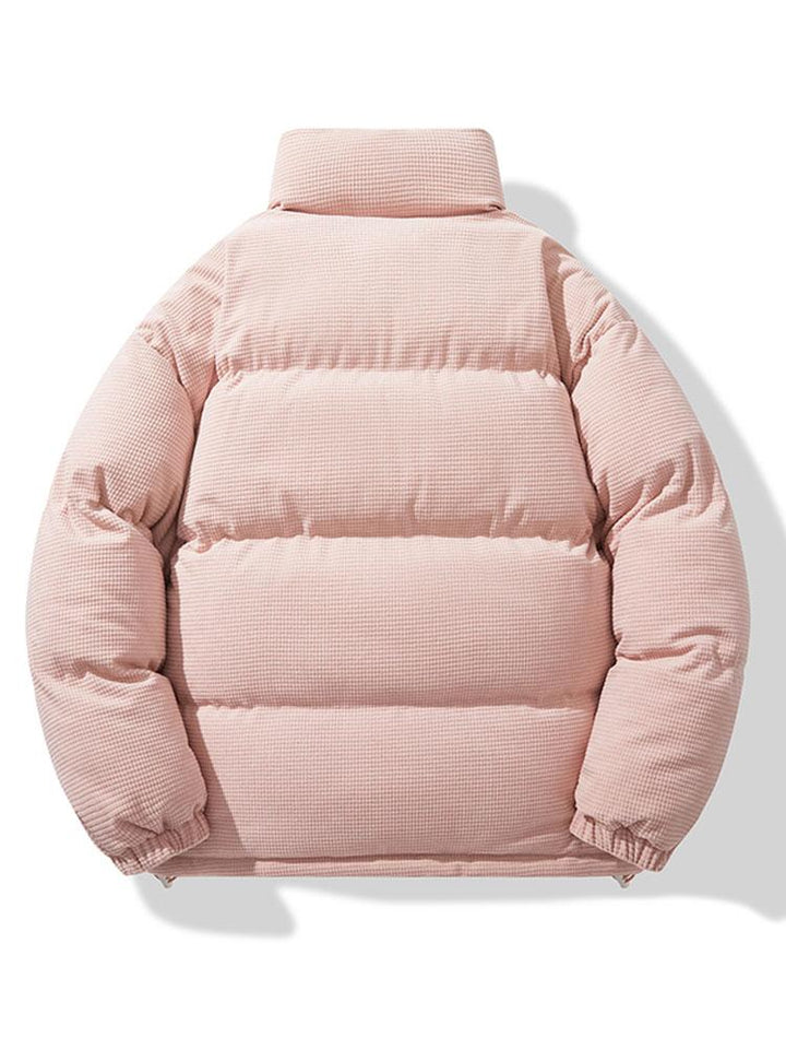 Men's Corduroy Puffer Jacket - Padded Winter Outerwear