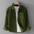 Men's Corduroy Shirt - Retro Long Sleeve