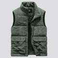 Men's Corduroy Vest - Sleeveless Quilted Bodywarmer