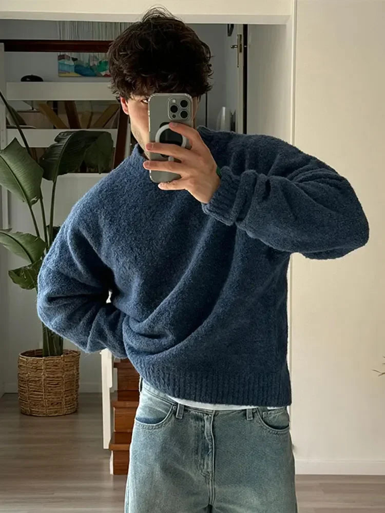 Men's Crew Neck Sweater - Classic Knit with Modern Cut