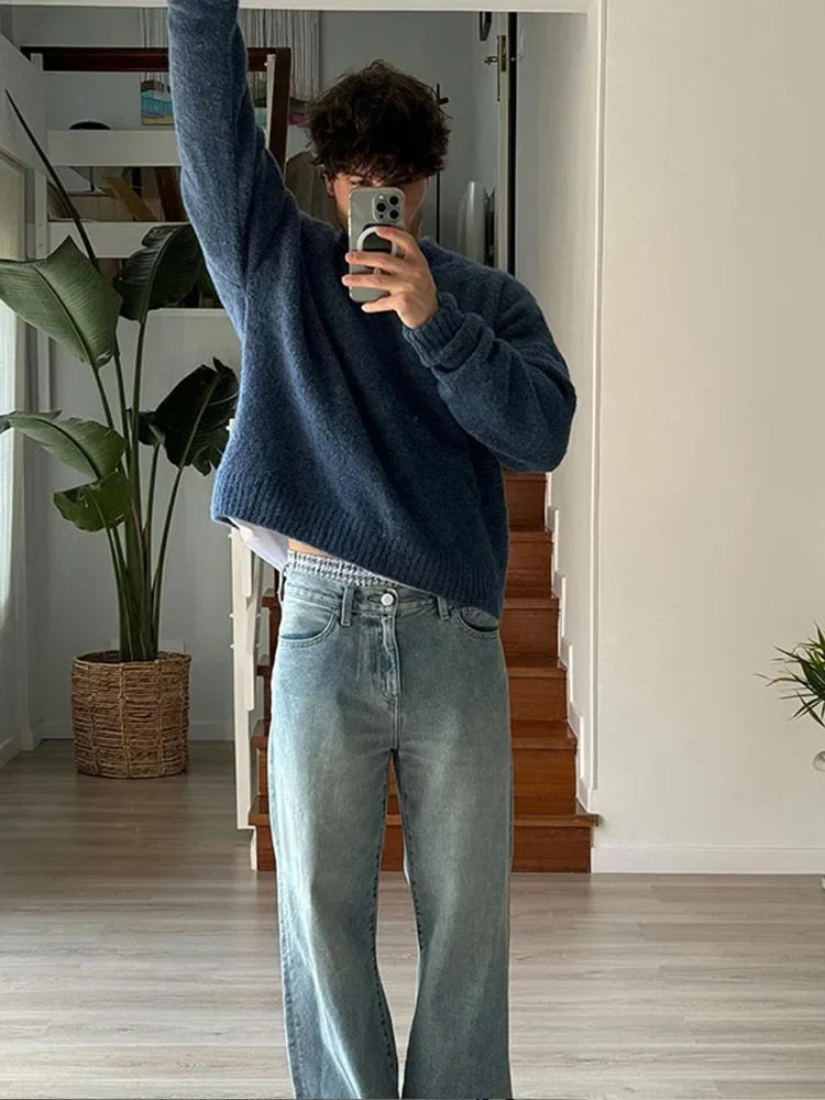 Men's Crew Neck Sweater - Classic Knit with Modern Cut