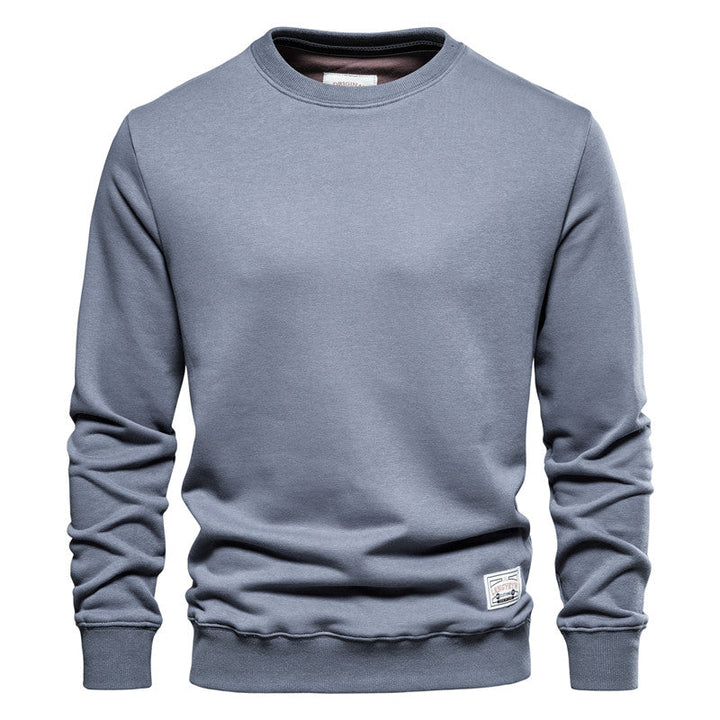 Men's Crew Neck Sweatshirt - Casual Comfort - Blue
