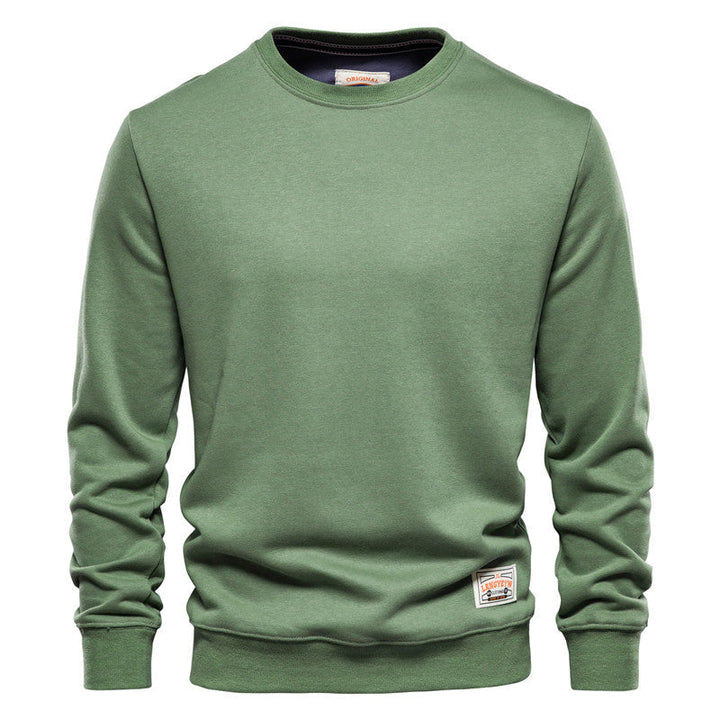 Men's Crew Neck Sweatshirt - Casual Comfort - Green