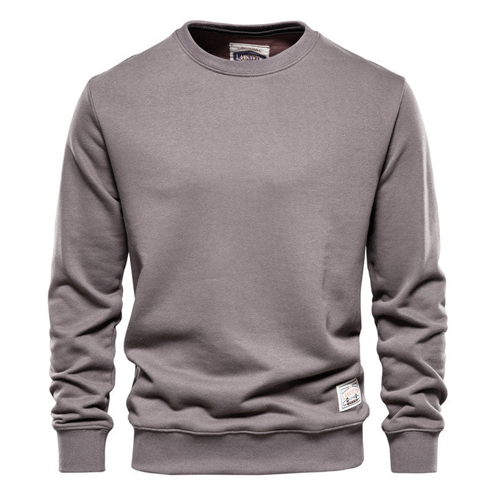 Men's Crew Neck Sweatshirt - Casual Comfort - Grey