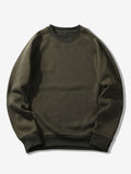 Men's Crew Neck Sweatshirt – Relaxed Fit Raglan Pullover