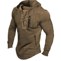 Men's Drawstring Hoodie - Slim Fit Casual Sweatshirt