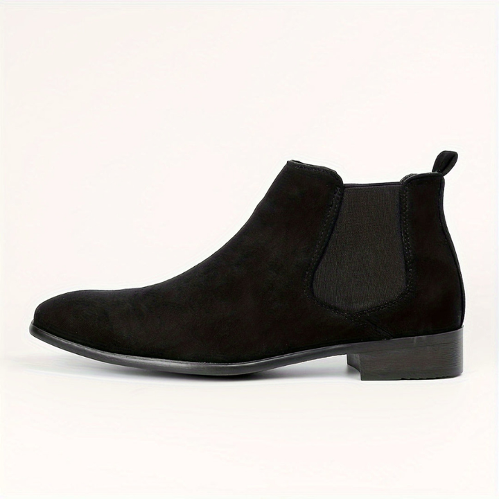 Men's Elastic Ankle Boots - Slip-On Comfort