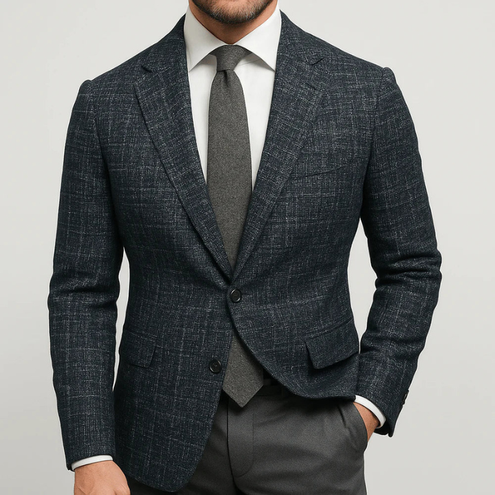 Men's Elegant Blazer - Modern Tailored Fit - Black