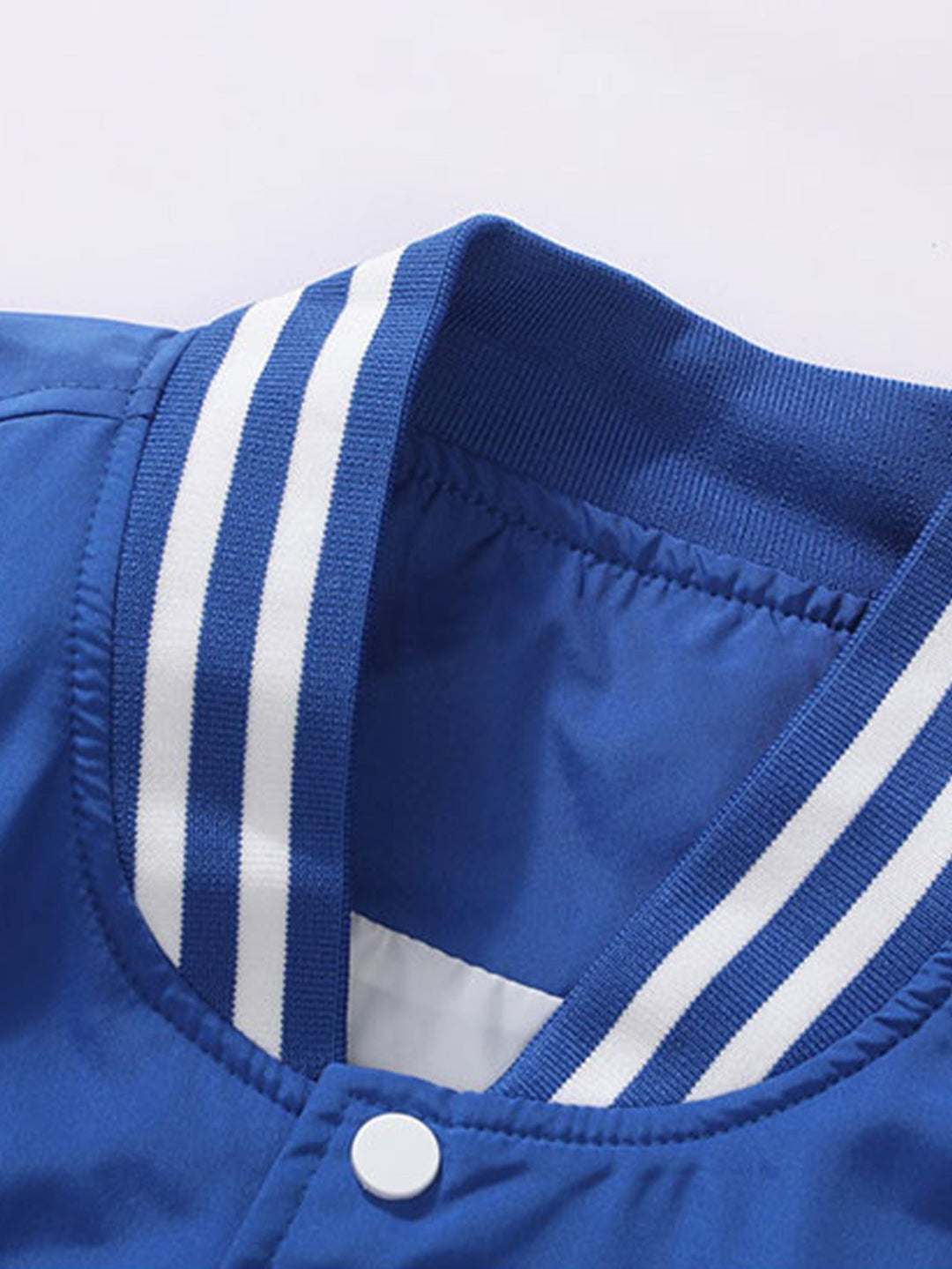 Men's Embroidered Varsity Bomber Jacket - Relaxed Fit