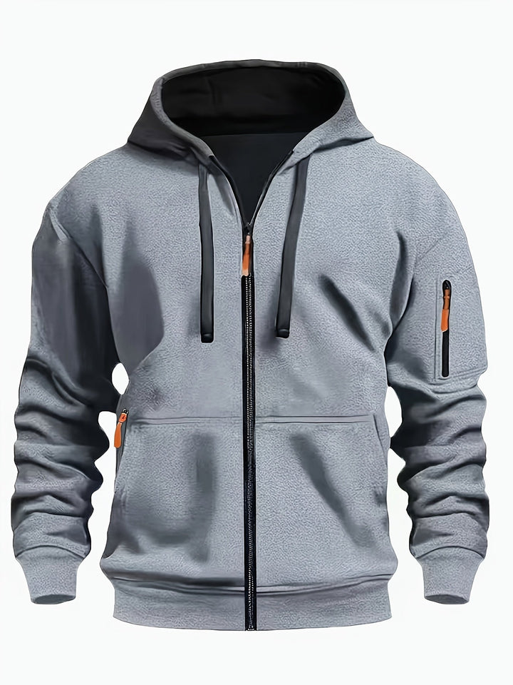 Men's Everyday Zip-Up Hoodie - Relaxed Fit