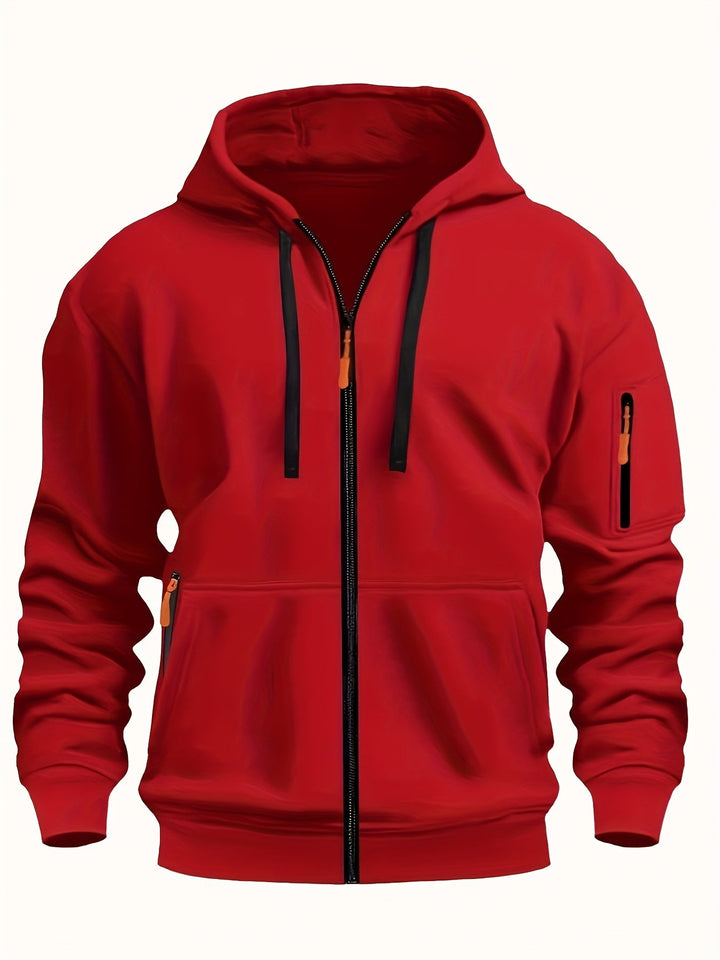 Men's Everyday Zip-Up Hoodie - Relaxed Fit