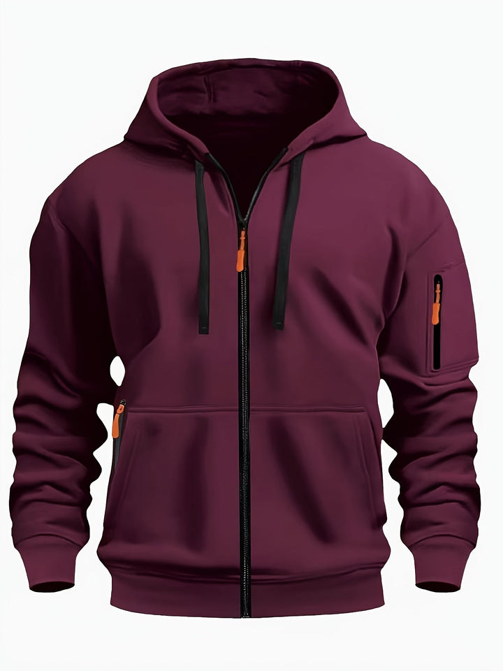 Men's Everyday Zip-Up Hoodie - Relaxed Fit