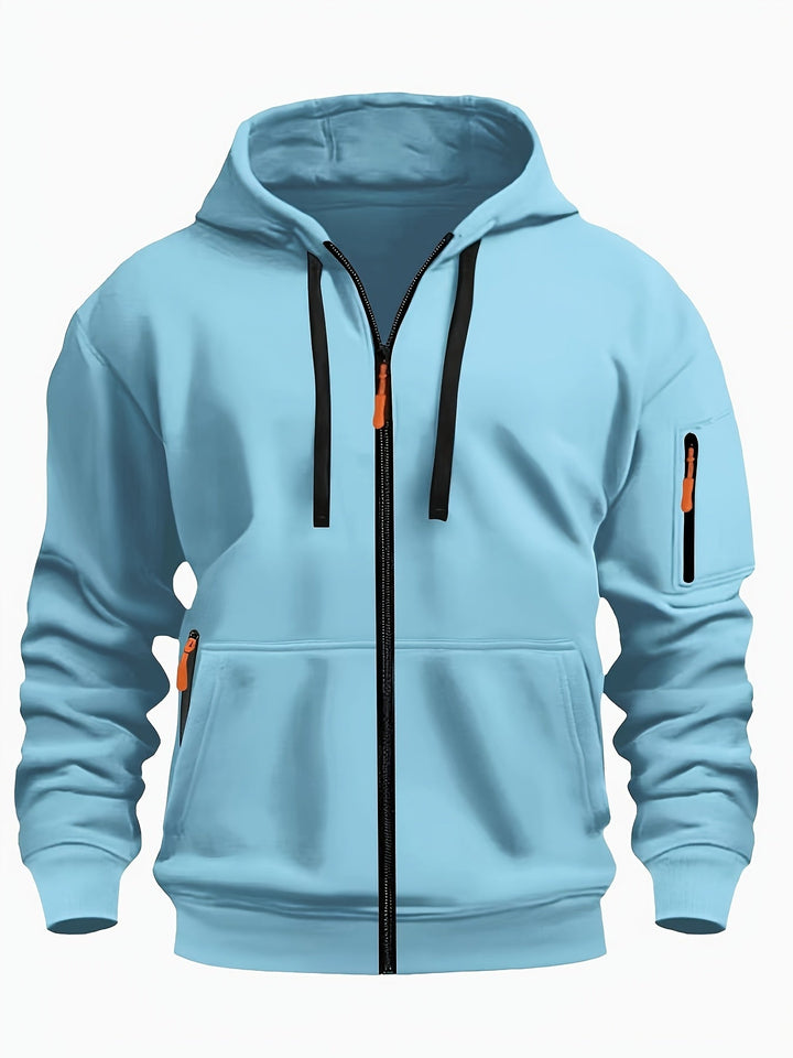 Men's Everyday Zip-Up Hoodie - Relaxed Fit
