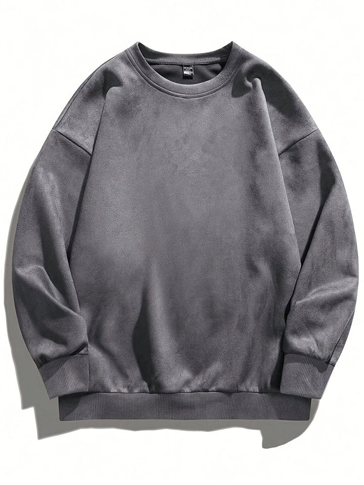 Men's Fleece Sweatshirt - Classic Crew Neck