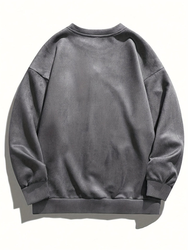 Men's Fleece Sweatshirt - Classic Crew Neck
