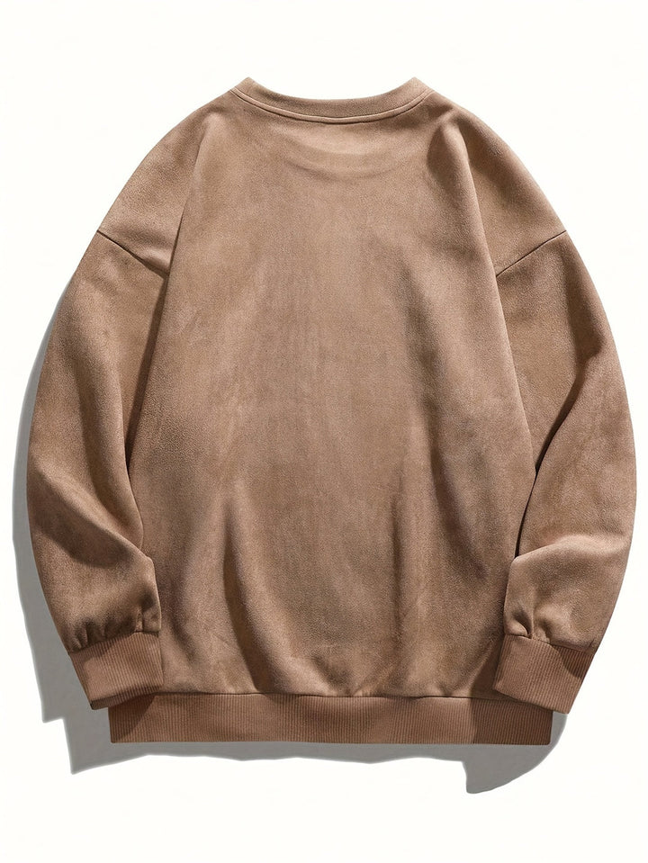 Men's Fleece Sweatshirt - Classic Crew Neck
