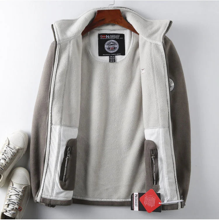 Men's Fleece Winter Jacket - Warm & Modern Fit