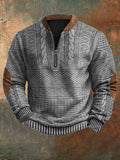 Men's Half-Zip Knit Sweater - Classic Warmth & Versatile Style