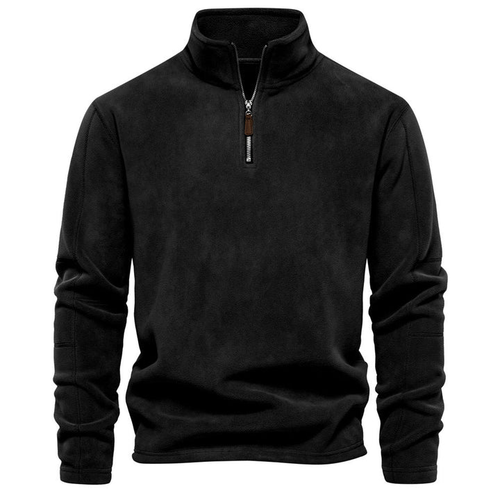 Men's Half-Zip Thermal Sweater - Warm Winter Crew